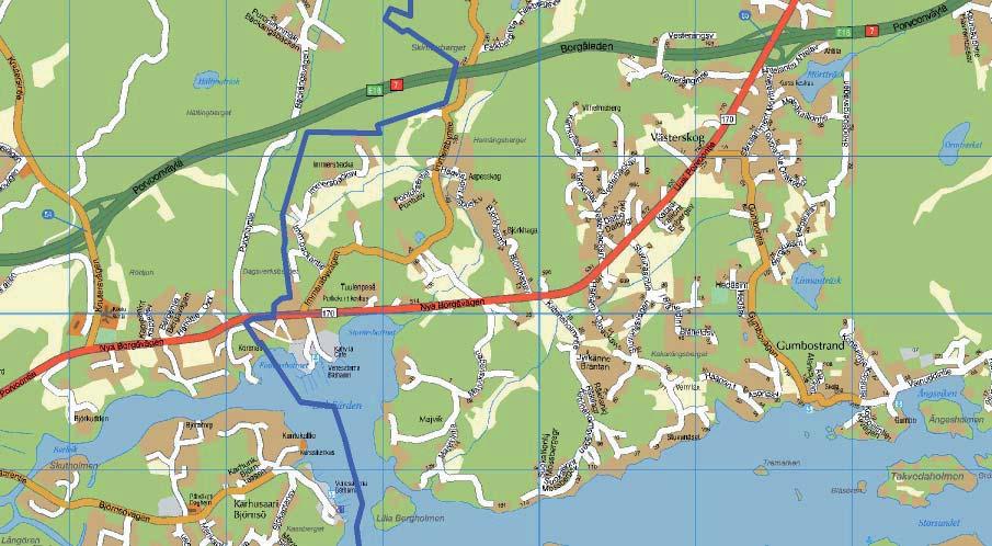 Suunnittelualue Suunni elualue sijaitsee Sipoon lounaisnurkassa Suomenlahden rannalla, väli ömäs Helsingin kaupungin uuden rajan itäpuolella.