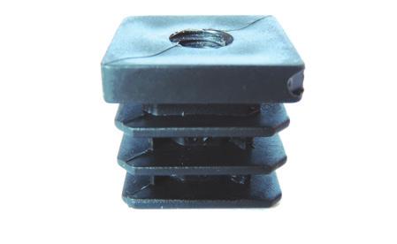 PNF32 32 M10 19 6 7321250 PNF35 35 M10 20 6 7321255 PNF40 40 M10 21 6 7321260 PNF50 50 M10 21 6 Ă Materiale: Per tubi spessore 1,2-1,5 mm Tecnopolimero nero. lack thermoplastic. Technopolymère noir.