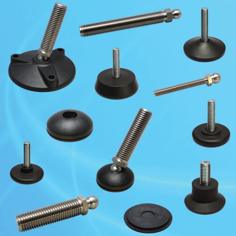 15 PRTN Piede regolabile djustable feet INUTRI HNE Pieds reglables Perno a sfera in acciaio zincato. Zinc plated steel screw, hexagonal regulation. Tige en acier zingué.