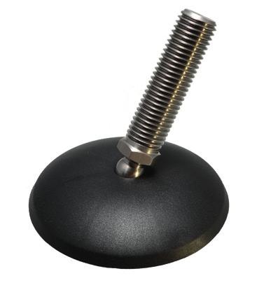 PRTX Piede snodato rticulated feet Pied articulé à rotule Perno a sfera in acciaio inox. Threaded stainless steel screw, hexagonal regulation. Tige en acier inoxydable.