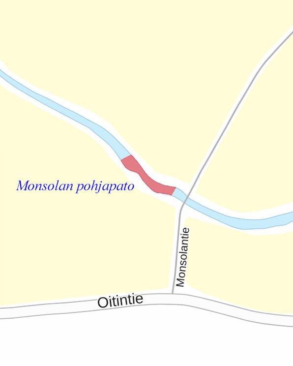 122 Monsolan pohjapato, Mäntsälä Virta-alueena pohjapato