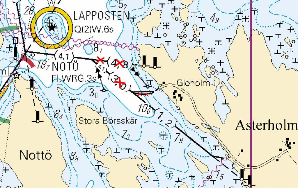 Kuva viitteeksi, karttaotteet ei merikartan mittakaavassa / Bild för referens, kortutdrag inte i sjökortets skala / Image for reference, chart extracts not to scale of chart ( Traficom,