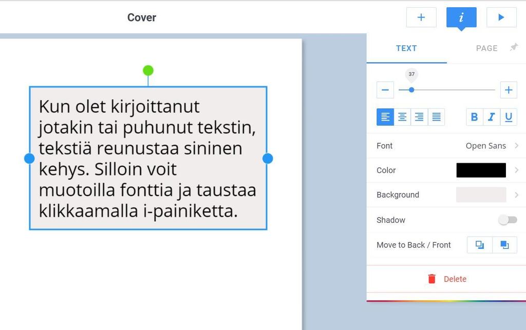 NÄPPÄIMISTÖLLÄ (TEXT)