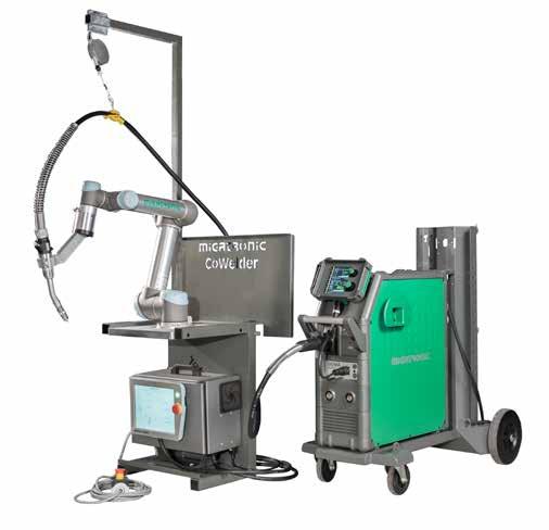 TUOTENO 79115006 CoWelder/UR5/Sigma Select IAC 400 Synergic, ilmajäähdytetty MIG/MAG-hitsauskone Sigma Select 400 Graafinen ohjauspaneeli Ilmajäähdytys Täysin digitaalinen Profinet-väylä IAC*)
