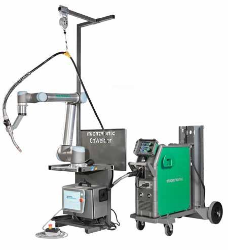 TUOTENO 79115012 CoWelder/UR10/Sigma Select 400 Synergic, ilmajäähdytetty MIG/MAG-hitsauskone Sigma Select 400 Graafinen ohjauspaneeli Ilmajäähdytys Täysin digitaalinen Profinet-väylä Synergiset