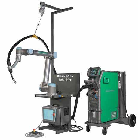 TUOTENO 79115017 CoWelder/UR10/Sigma Select IAC 400 Synergic, vesijäähdytetty MIG/MAG-hitsauskone Sigma Select 400 Graafinen ohjauspaneeli Vesijäähdytys Täysin digitaalinen Profinet-väylä IAC *)
