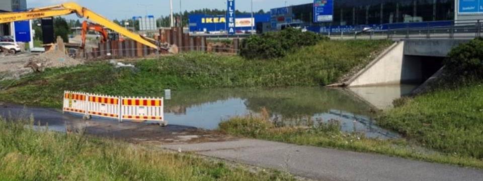 Raision ja Naantalin alueelle vettä