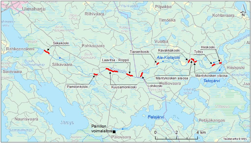 1 (24) ALA-KOITAJOEN ELINYMPÄRISTÖMALLINNUS 1 JOHDANTO Ala-Koitajoki on uhanalaisen Saimaan järvilohen lisääntymisaluetta.