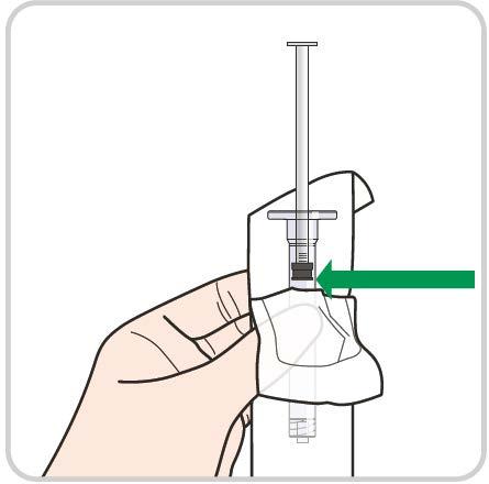 männän valkoista tappia ulos 0,6 ml merkkiin asti.) ÄLÄ KOSKAAN vedä tappia ulos pidemmälle kuin 0,9 ml merkin kohdalle, olipa lapselle määrätty annos mikä tahansa.