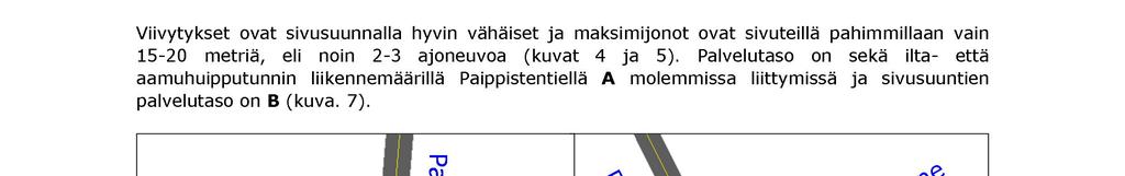 Kartanorinteen asemakaavaalueella toimivat hyvin vuodelle 2025 ennustetuilla liikennemäärillä.