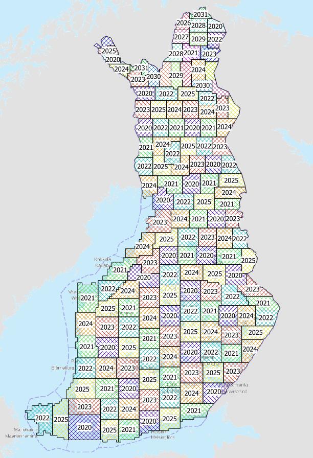 OHJELMIEN RAHOITUS Organisaatio LASERKEILAUS Rahoitusosuus % Osuus Maanmittauslaitos 49,3 % 100 Laskentaperuste Suomen Metsäkeskus 32,1 % 65,2 17 091 000 ha Metsähallitus 17,1 % 34,8 9 131 000 ha