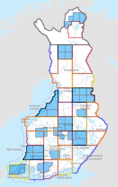 ILMAKUVAUSOHJELMA Ilmakuvaukset tehty Kansallisen ilmakuvausohjelman mukaisesti vuodesta 2016 lähtien, jolloin Maanmittauslaitoksen Suomen metsäkeskuksen, Maaseutuviraston kuvaustarpeet yhdistettiin