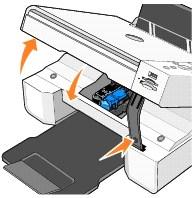 Värikasettien kohdistaminen Tulostin näyttää automaattisesti värikasettien kohdistuskehotuksen, kun kasetteja