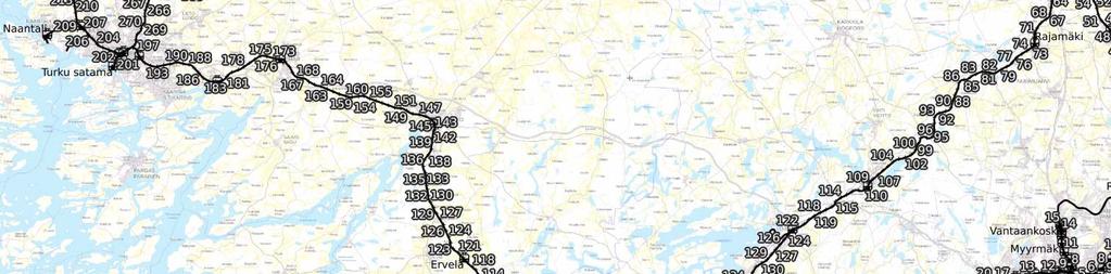 HANKETIEDOT Päällysrakenteeseen kohdistuvat työt, yhteensä 44,8 km