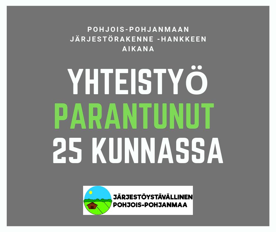 (13). Kolme kuntaa kertoi tiedottavansa järjestötoiminnasta myös sähköisten sovellusten esim. mobiilin avulla.