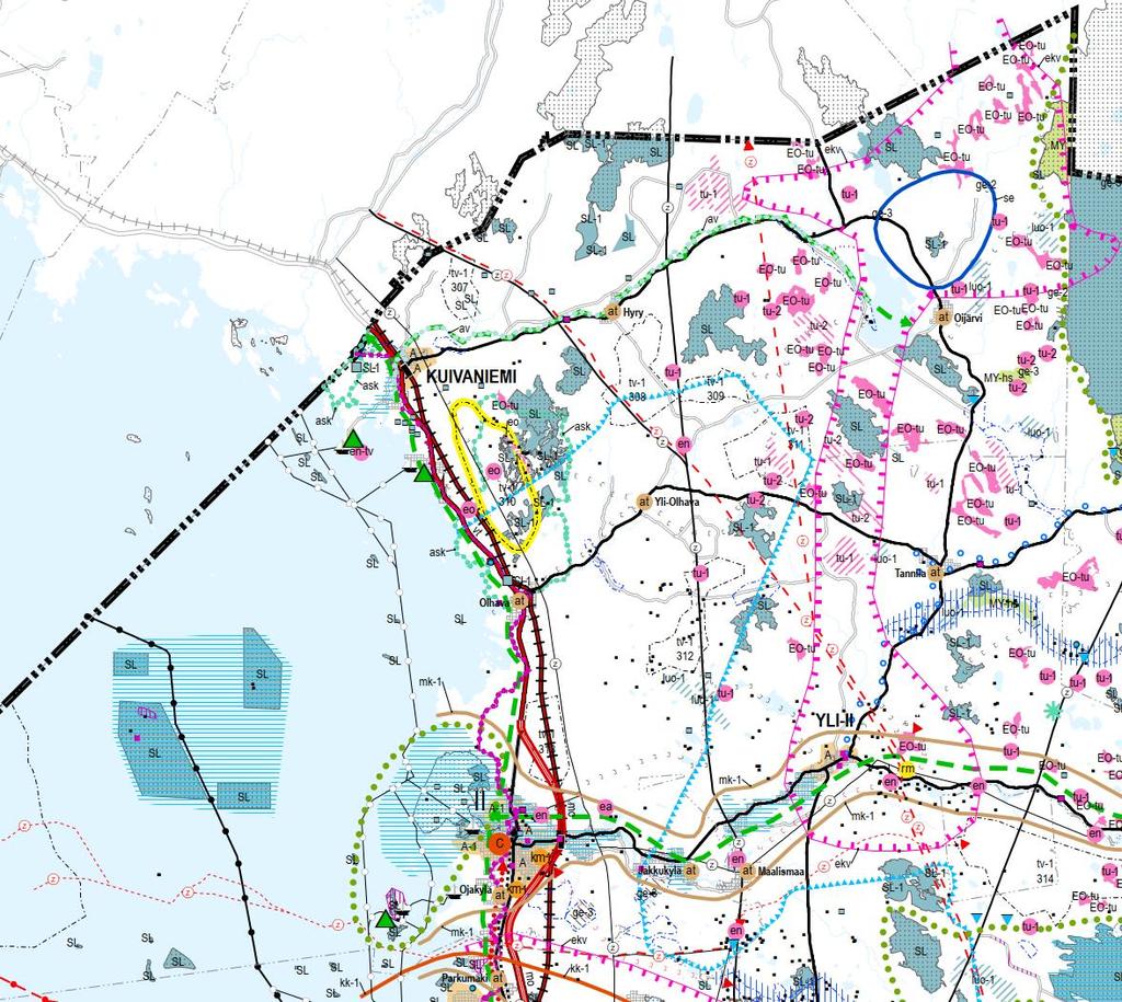 Kaavoitustilanne Maakuntakaava Pohjois-Pohjanmaan maakuntakaavat ohjaavat yleiskaavoitusta.