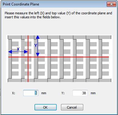 11 Napsauta [Print Coordinate Plane] (Tulosta koordinaatisto) -painiketta.