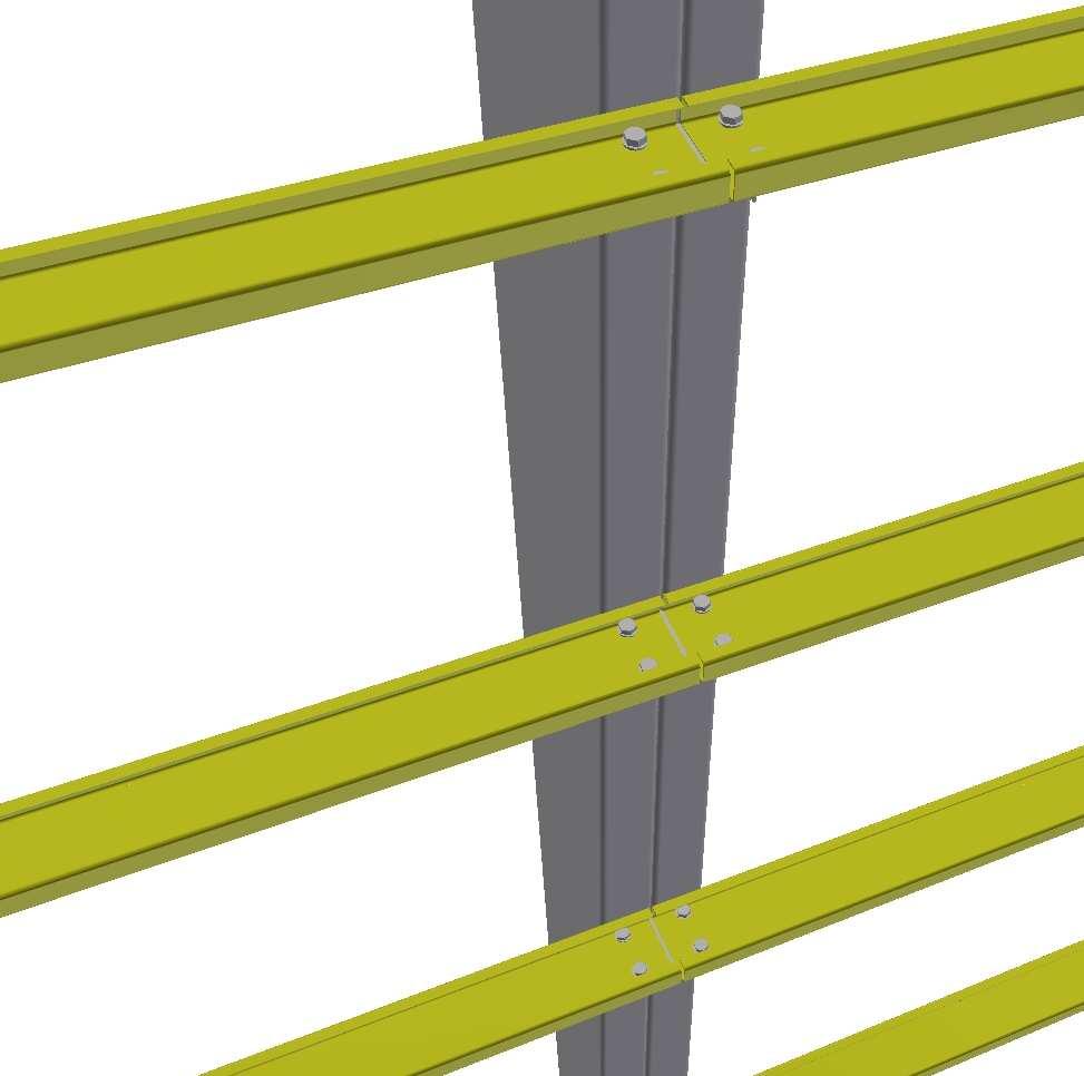 Katto- ja seinäpellityksen kiinnitetään kevytorsiin yleensä itseporautuvilla, tiivisteellisillä ruuveilla 5,5x32 mm joka toisen poimun pohjasta.