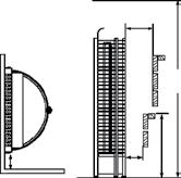 HEATER IN ISTALLATION The heater can be placed wherever in the sauna, but for safety and convenience, follow the minimum safety distances as provided below (See page 9).