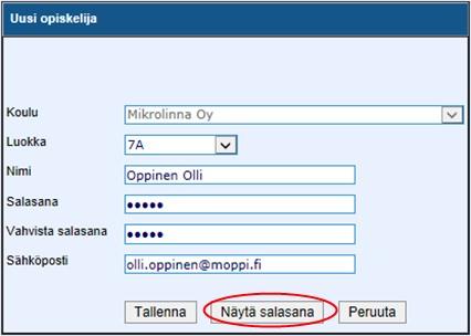5 Ylläpitäjän opas 4.3 Opiskelijan poistaminen Näpäyttämällä opiskelijalistan rivillä olevaa Poista -valintaa voit poistaa opiskelijan ja kaikki häneen liittyvät merkinnät ohjelmasta.