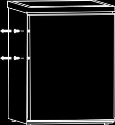 Asennus Oven kädensijan asentaminen (ei HKP60A+) Takaosan välikappale (mallikohtainen) Ruuvaa välikappaleet