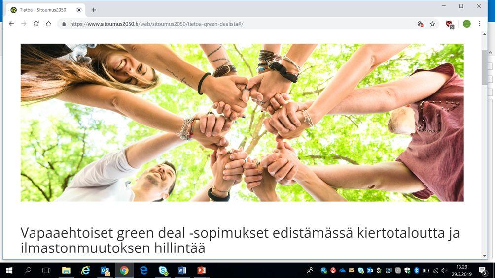 Sopimuksissa voidaan asettaa lainsäädäntöä ankarampia tavoitteita sekä toteuttaa tiettyjen tavoitteiden saavuttaminen ilman lisäsääntelyä Ympäristöministeriössä on vuodesta 2018 lähtien ollut