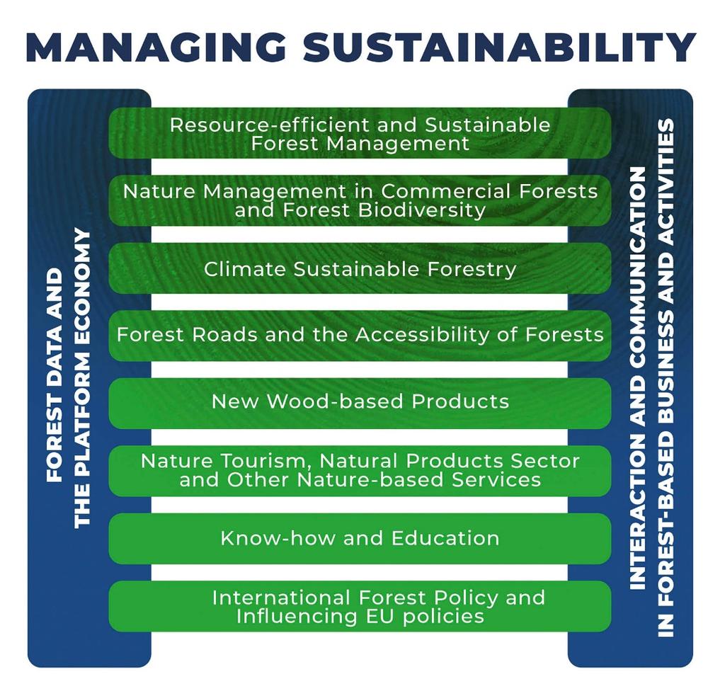 Figure 6. The updated National Forest Strategy includes ten strategic projects. More detailed project descriptions: Strategic project A.