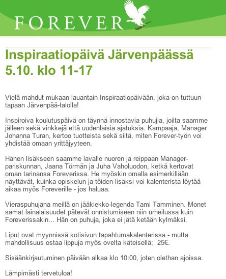 ILMOITUS TYÖVOIMAVIRANOMAISILLE