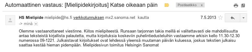 ILMOITUS TYÖVOIMAVIRANOMAISILLE