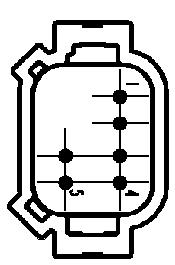 Sähköliitäntä MSS3i: 8-nastainen DT-liitin Avaimenperä: Ennaltaehkäisevä