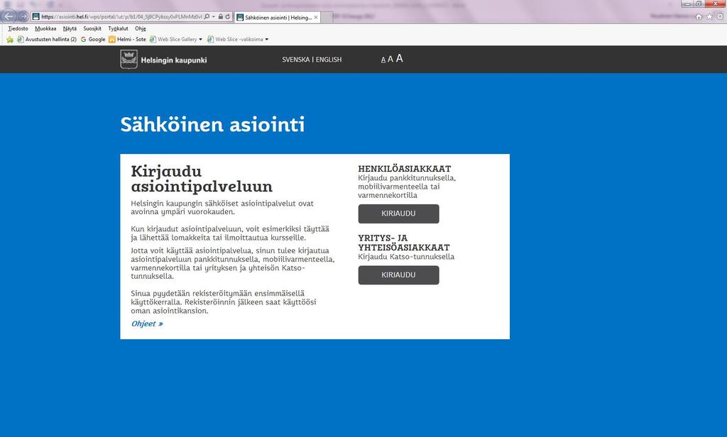 HELSINGIN KAUPUNKI 1 (19) OHJE SOSIAALI- JA TERVEYSLAUTAKUNNAN VUODEN 2020 YLEISAVUSTUKSEN SÄHKÖISEN HAKEMUKSEN TÄYTTÄMISEEN Täydentää Helsingin kaupungin sähköisen asioinnin ohjetta, joka löytyy