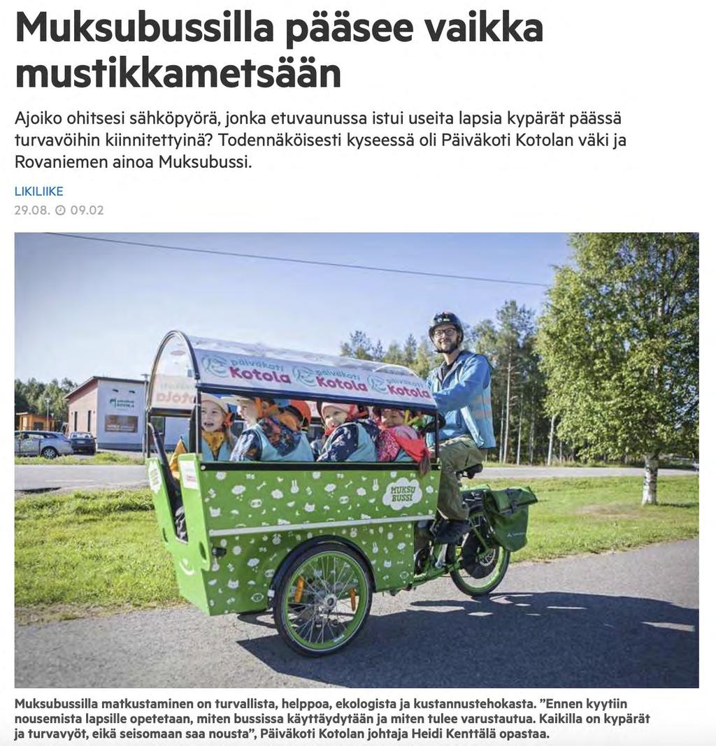 UUDET LIIKKUMISPALVELUT MULLISTAVAT MYÖS