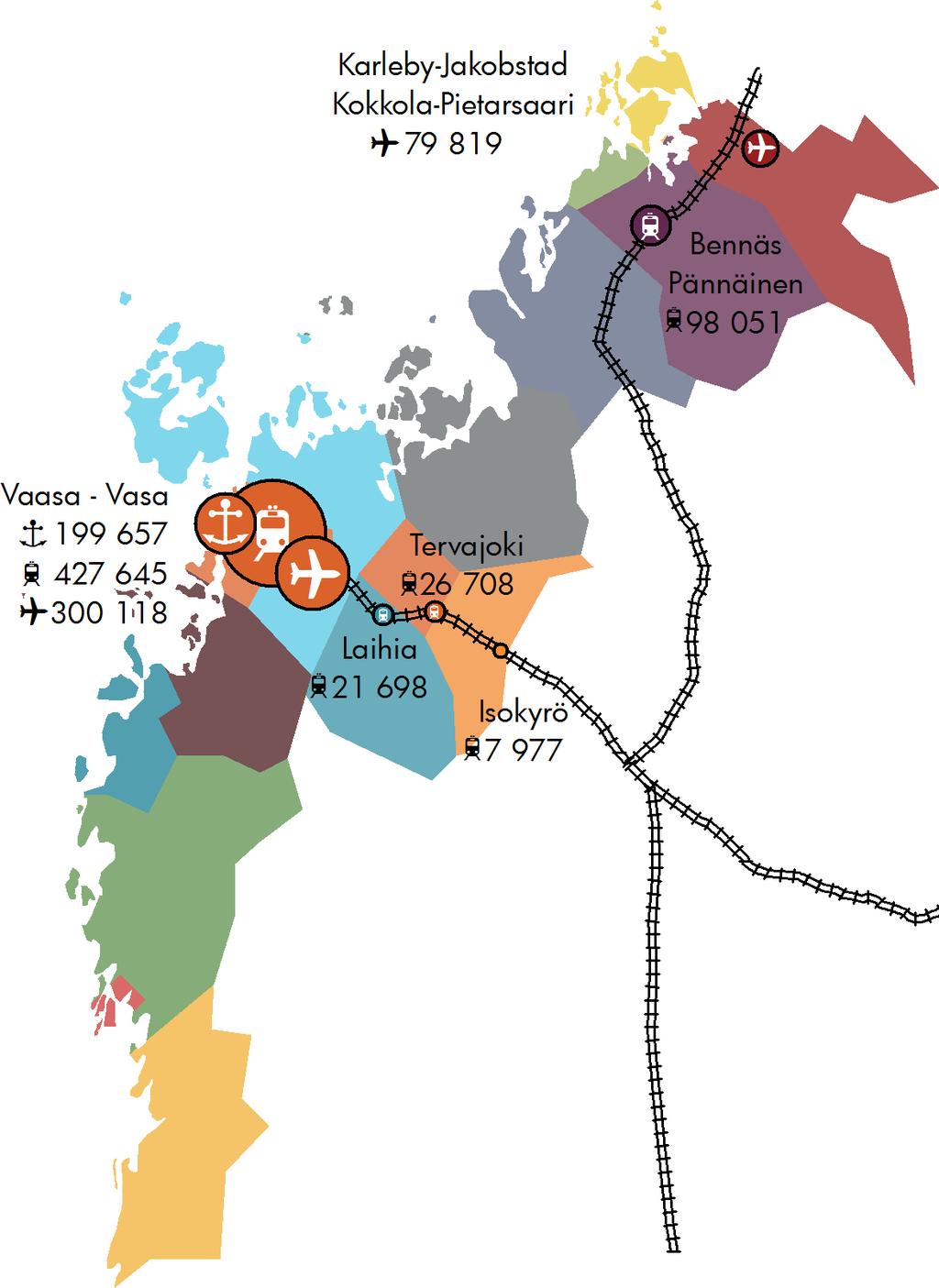 Passagerartrafik i Österbotten Matkustajaliikenne Pohjanmaalla Passenger