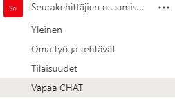 Harjoitus 1. Kanavalla keskustelu 1.
