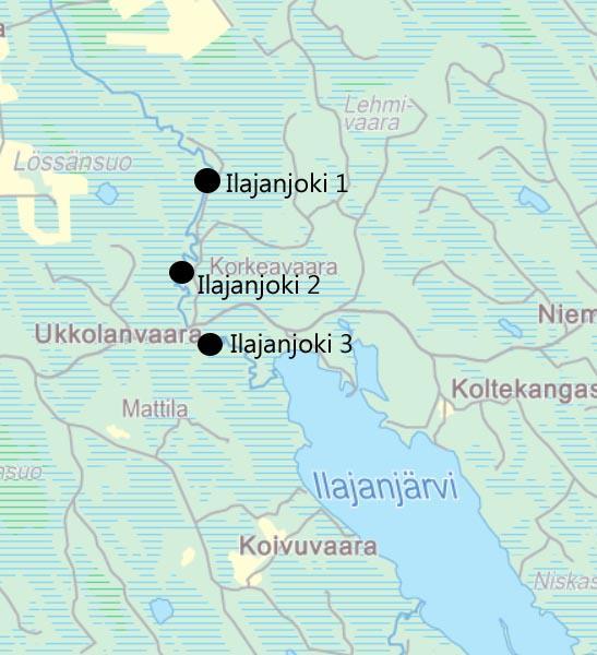 pohjan laatu, kasvillisuus peittävyysarvoin sekä levä- ja lietekerrostumat. Lisäksi koealat valokuvataan. Koekalastustulokset tallennetaan LUKE:n ylläpitämään koekalastusrekisteriin. Kartta 1.