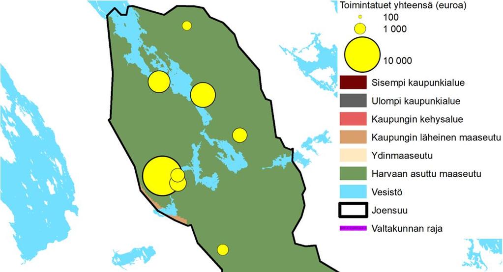 5. Ohjelman toteutus Arviointiin sisältyi viisi hankkeiden hakujaksoa: 1/2017, 2/2017, 1/2018, 2/2018 ja 1/2019. Näillä kierroksilla hakemuksia tuli 97, joista tuettaviksi on valittu 65 hanketta.