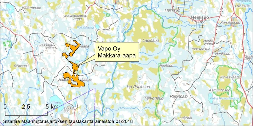 Tähän ympäristövaikutusten arviointiin tarkentuneet hankevaihtoehdot ovat seuraavat: VE0 Makkara-aavan hanketta ei toteuteta ja alue säilyy nykyisessä tilassa.