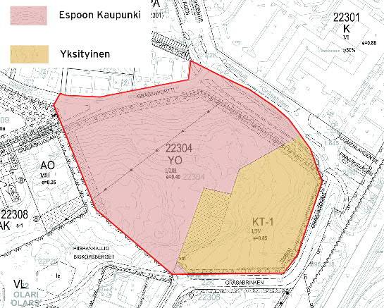 11 (22) 2.2 Selvitys alueesta 2.2.1 Alueen yleiskuvaus Asemakaavan muutosalue sijaitsee Piispankallio-alueen itäpäässä.