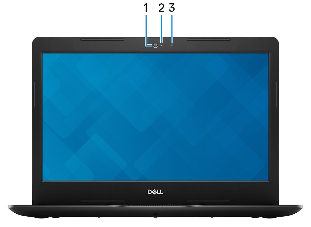 Näyttö HUOMAUTUS: Voit mukauttaa virtapainikkeen käyttäytymisen Windowsissa. Lisätietoja on kohdassa Me and My Dell (Minä ja Dell-tietokoneeni) osoitteessa www.dell.com/support/manuals.