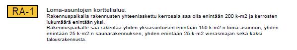 Nosto Consulting Oy 17 (22) Palvelut 4.2. Aluevaraukset Korttelialueet Kerrosalat Yksiasuntoisten erillispientalojen rakennuspaikalle (AO-1) on osoitettu rakennusoikeutta 200 k-m².