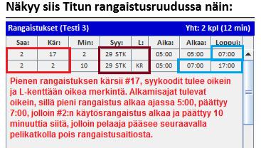 tarvittaessa asettaa kärsijä, jolloin järjestelmä