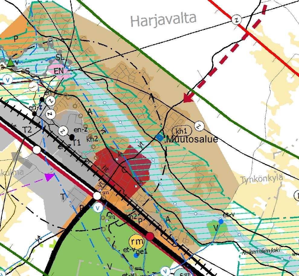 Suunnittelualue on raenmaton peltoaluet. Alueen ympärillä on pienloja. Kettulantien luoteispuolella on nyyisin peltoa, joa on asemaaavan muais pienerrosloaluet. Kaava-alueen pin-ala on noin, ha.