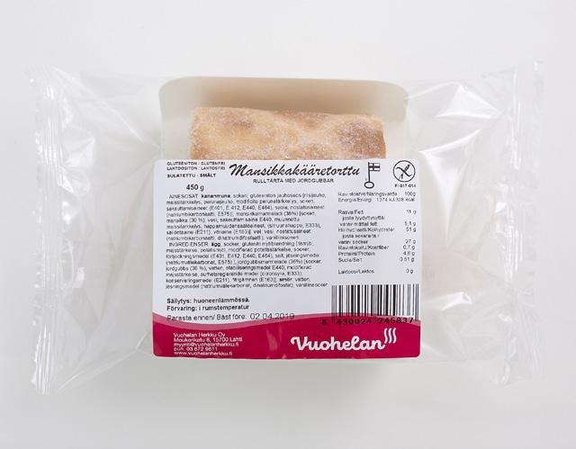 dinatriumdifosfaatti), psyllium, jodioitu suola. Energia...1465 kj/350 kcal Rasva...14 g josta tyydyttynyttä...9,2 g Hiilihydraatit...53 g josta sokereita...16 g Ravintokuitu... 1,3 g Proteiini.
