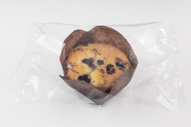 Mustikkamuffini Suomalaisista mustikoista valmistettu yksittäispakattu muffini.