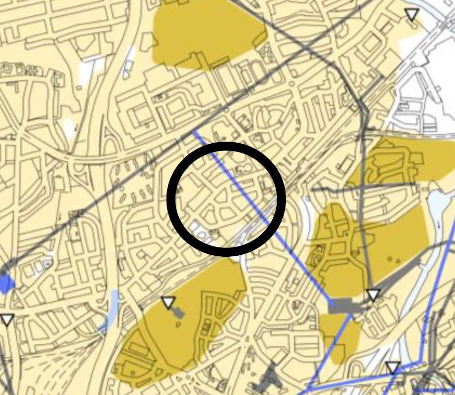 14 (17) Helsingin maanalaisen yleiskaavan nro 11830 (tullut voimaan kokonaisuudessaan 18.11.2011) mukaan alue on esikaupungin pintakallioaluetta.