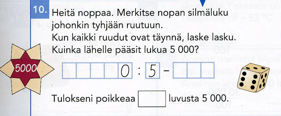 Määrällisesti tehtäviä on vähän, ja ne ovat jakautuneet melko tasaisesti suljettuihin, puoliavoimiin ja avoimiin tehtäviin.