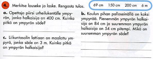tuihin ja puoliavoimiin tehtäviin. Geometrian tehtävissä piirustustehtävät lisäävät puoliavoimien tehtävien määrää.