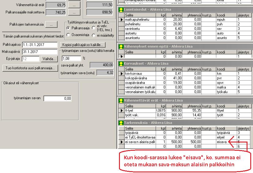 66/203 KÄYTTÖOHJEET Asteri Palkanmaksu Sava-maksunalaiset (ent.