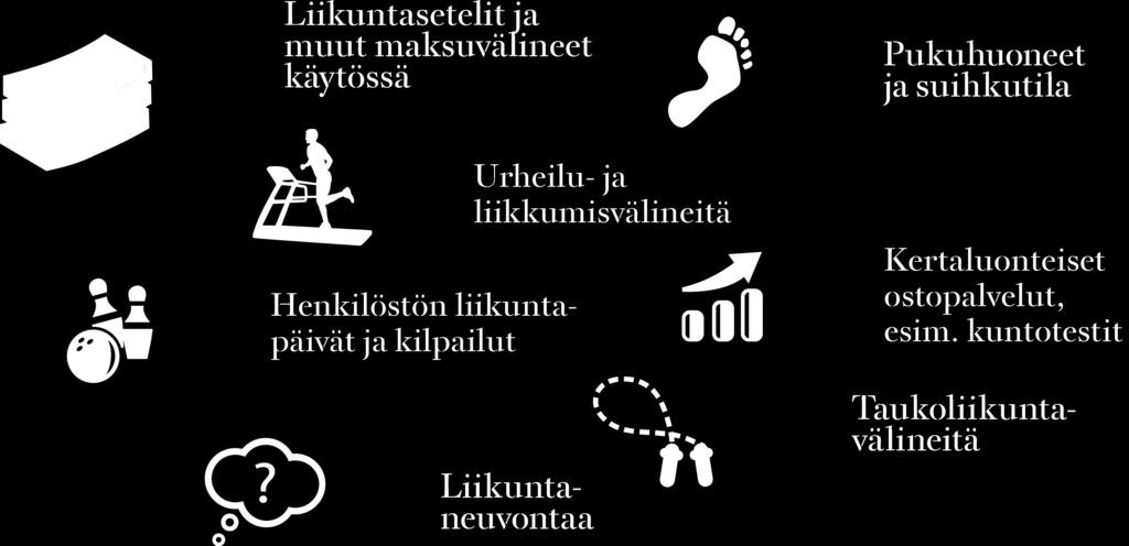 Liikuntasetelit ja työmatkaliikunnan olosuhteet ovat