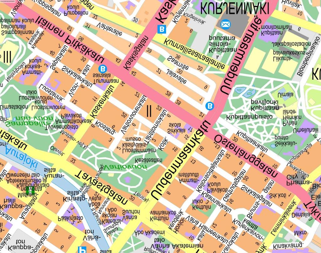 POISTUVA KAAVA Merkintöjen selite: 3 m kaava-alueen